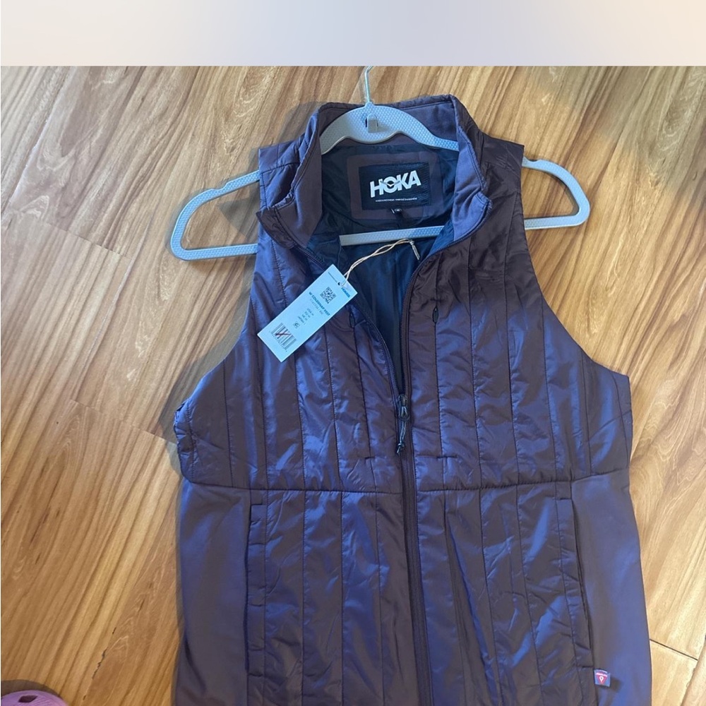 Hoka Dark Purple Quilted Vest